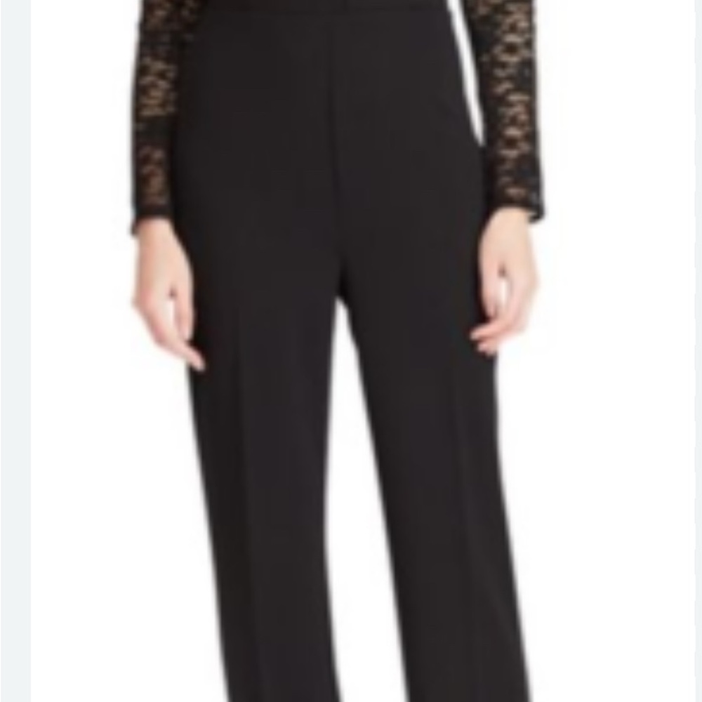 Ralph Lauren Black Wide-Leg High-Waist Jumpsuit size 18